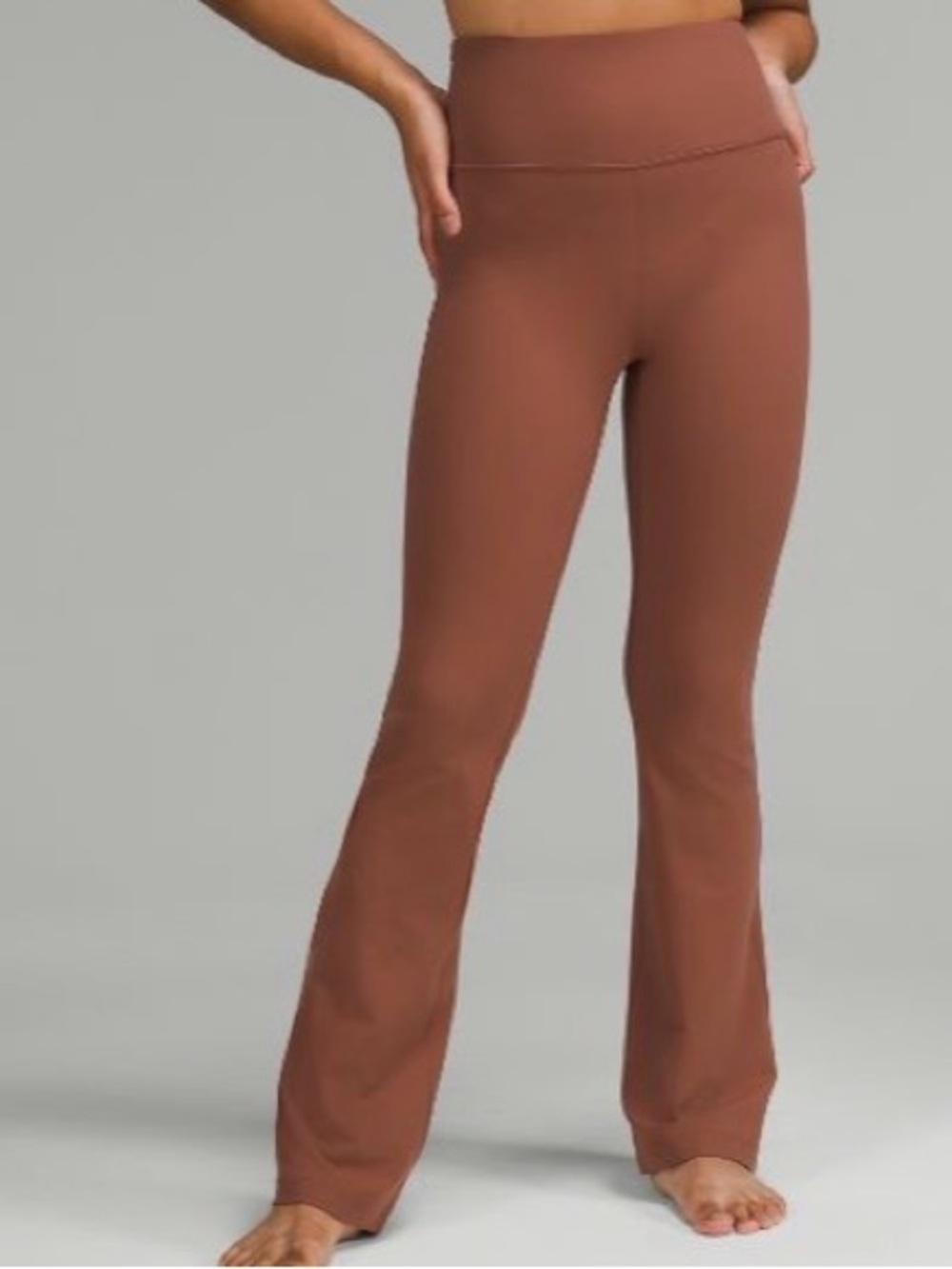Lululemon High-Waist Groove Nulu Flared Pants in Ancient Copper NWT